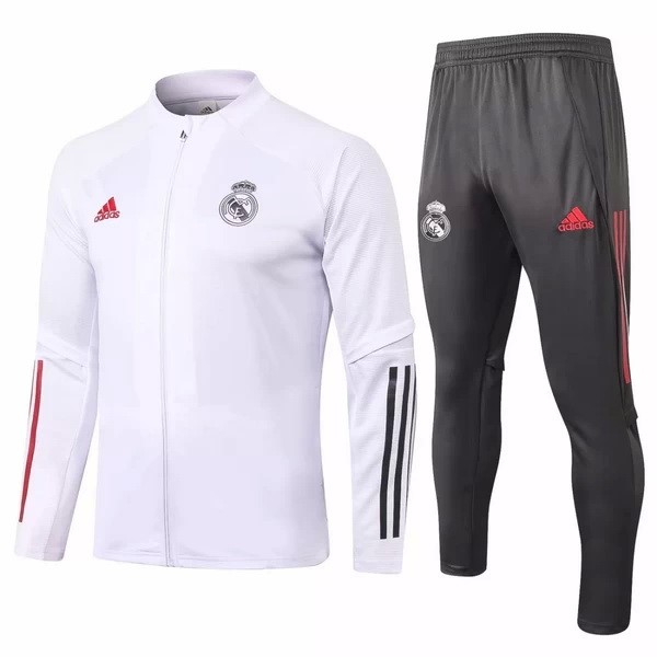 Chandal Real Madrid 2020 2021 Blanco Gris Rojo